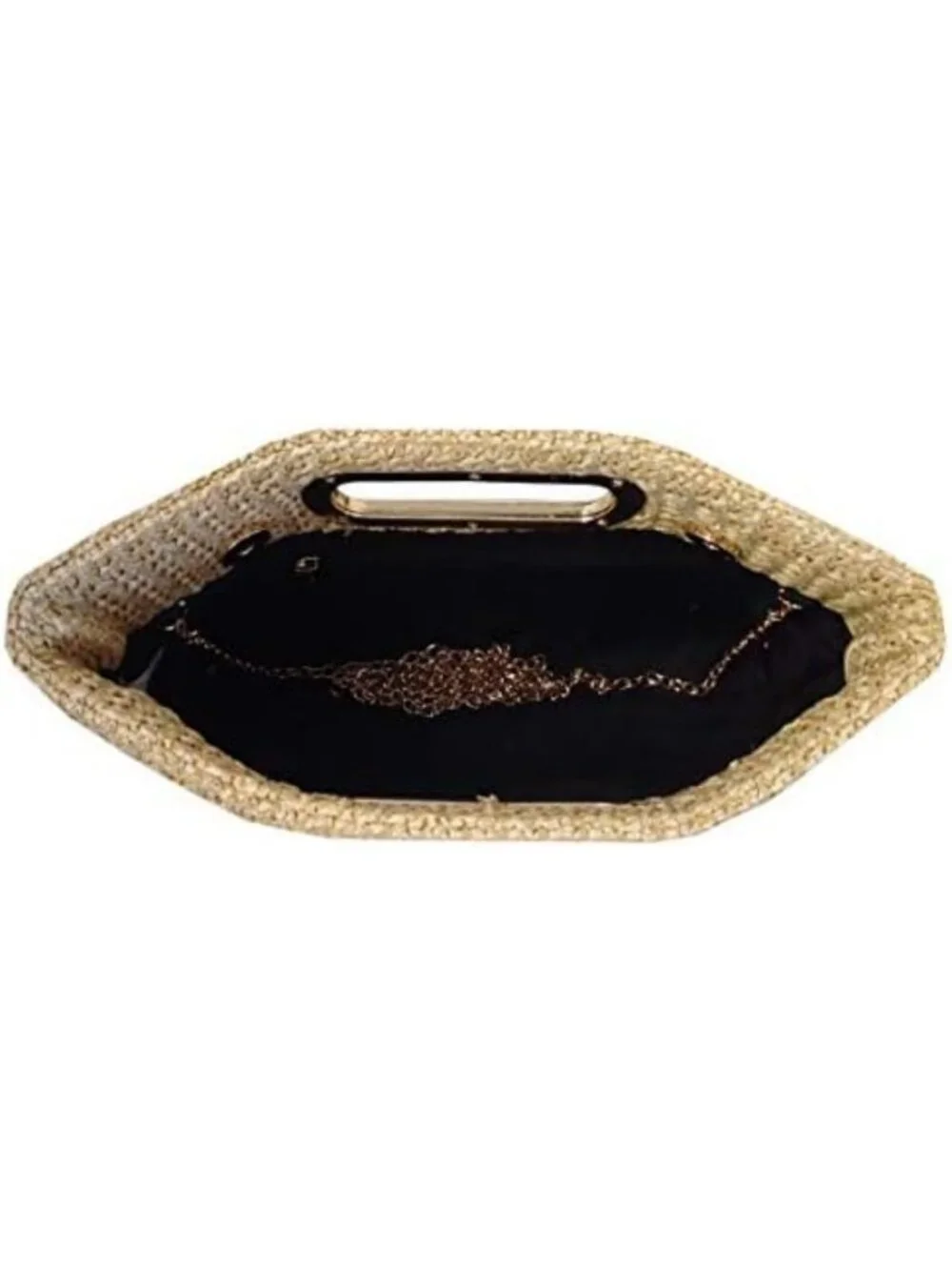 Chic Top Handle Straw Clutch Bag - Summer Beach Purse, Boho Style Handbag